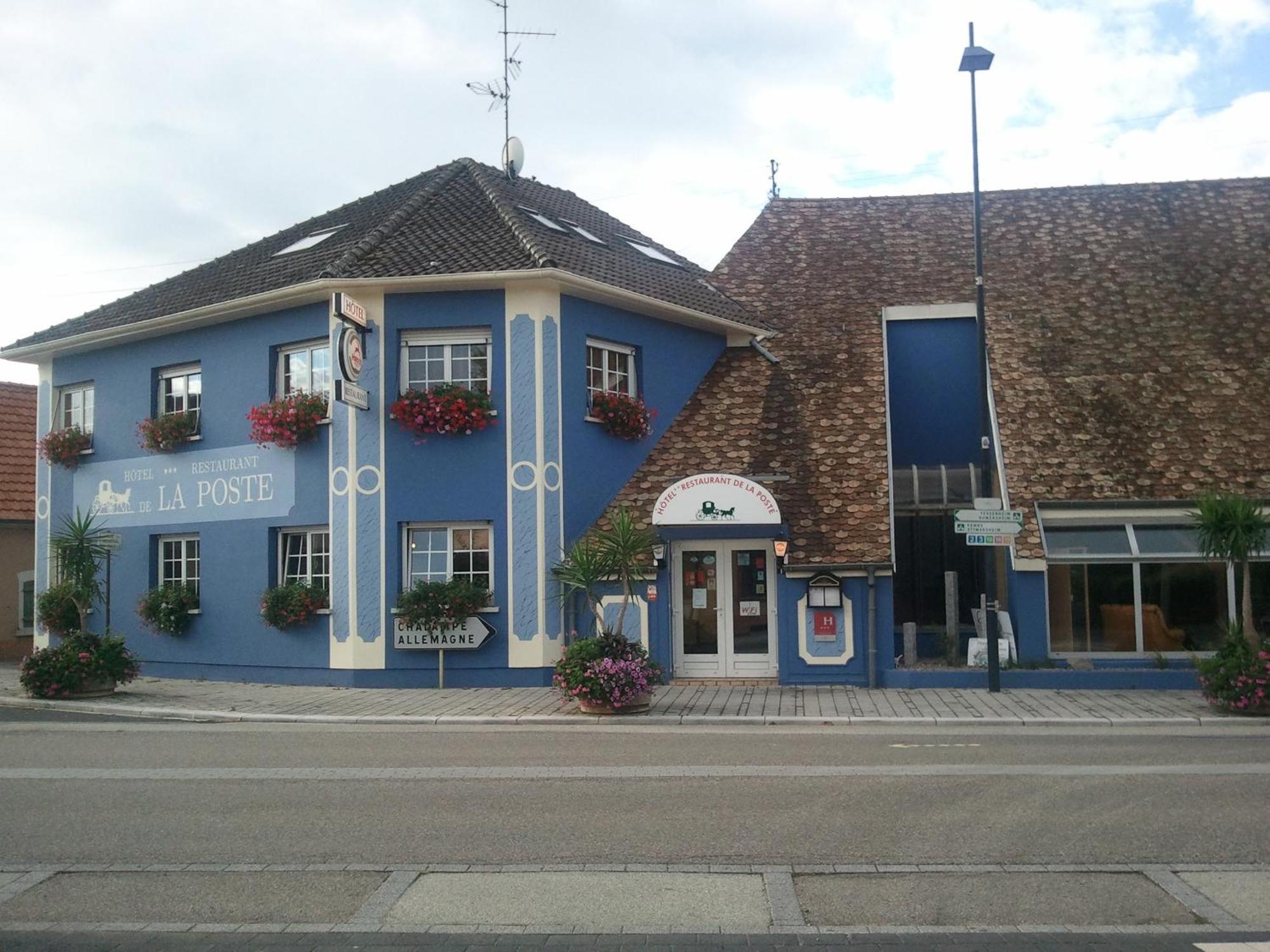 Hotel Restaurant De La Poste Mulhouse Est Bantzenheim Buitenkant foto