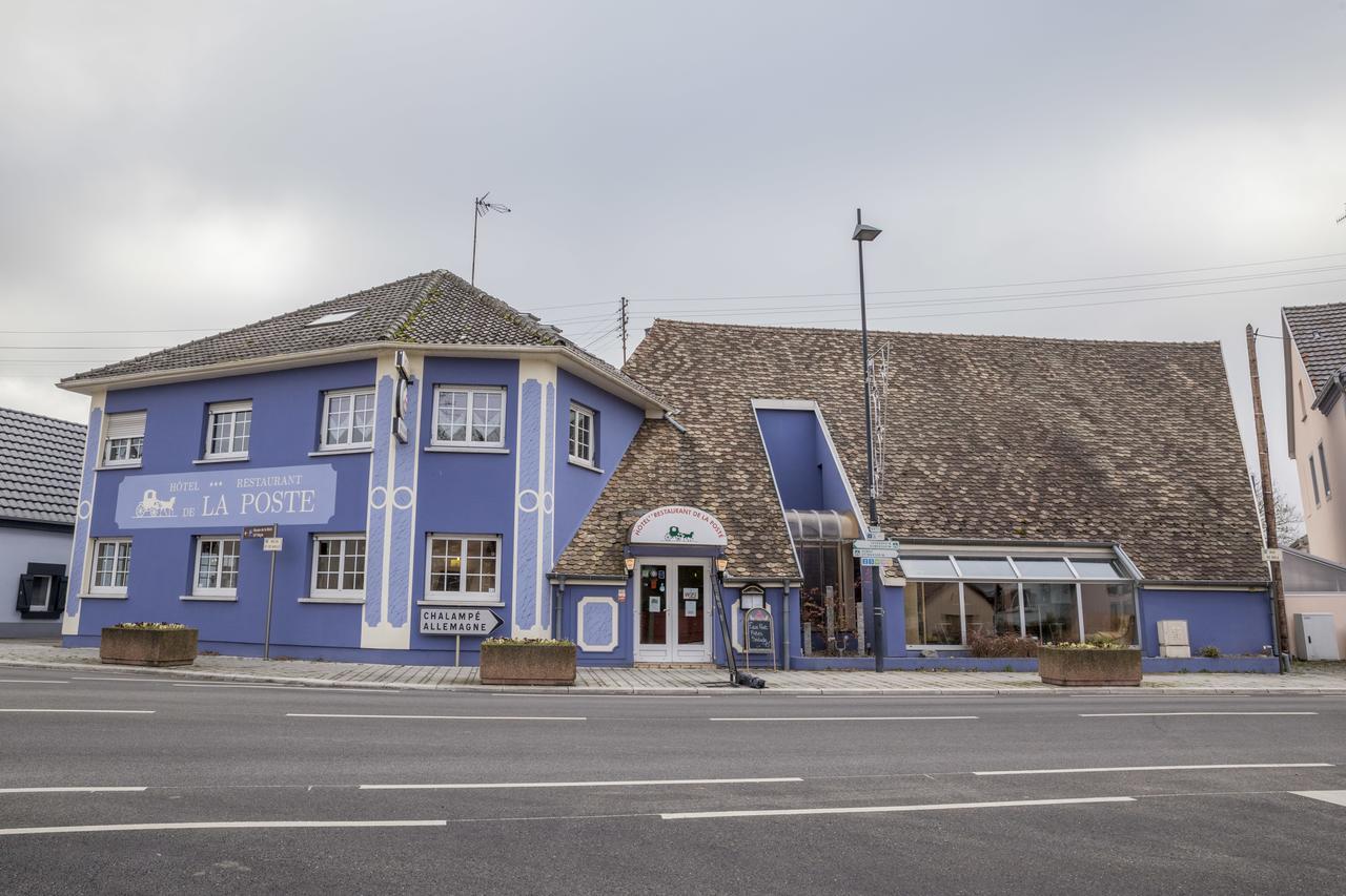 Hotel Restaurant De La Poste Mulhouse Est Bantzenheim Buitenkant foto