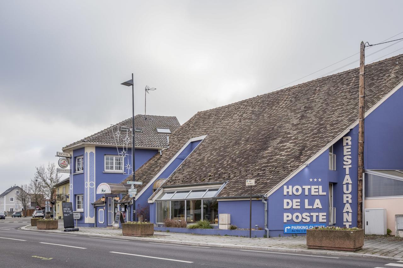 Hotel Restaurant De La Poste Mulhouse Est Bantzenheim Buitenkant foto