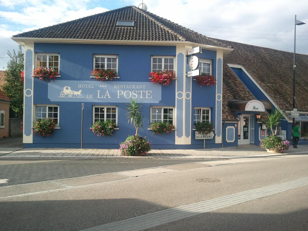 Hotel Restaurant De La Poste Mulhouse Est Bantzenheim Buitenkant foto